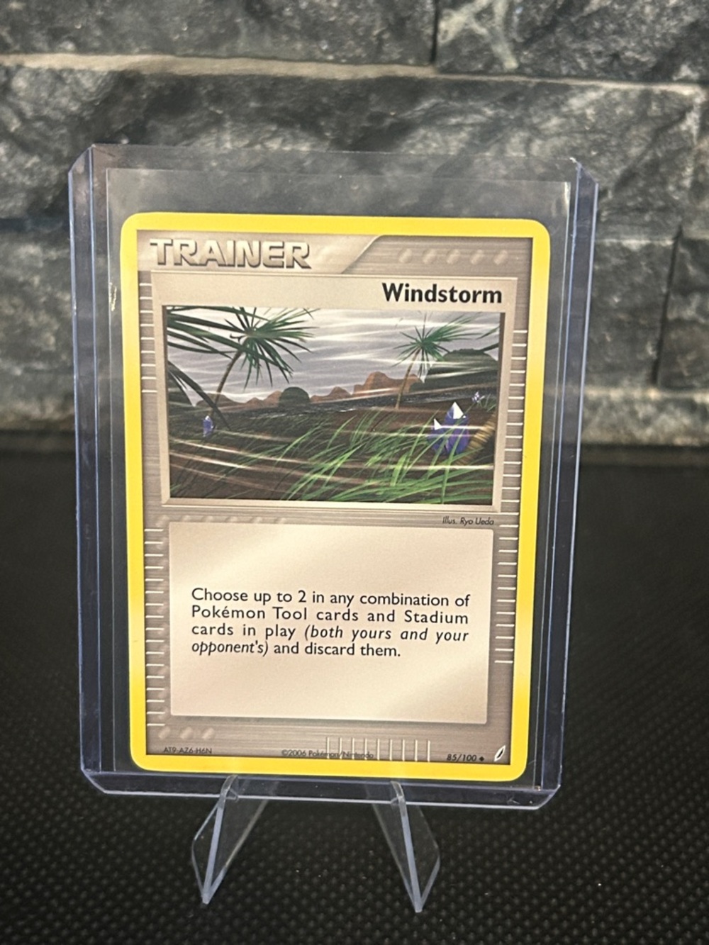 Pokemon Windstorm Trainer 85/100 from Vintage EX Crystal Guardians Set (2006)